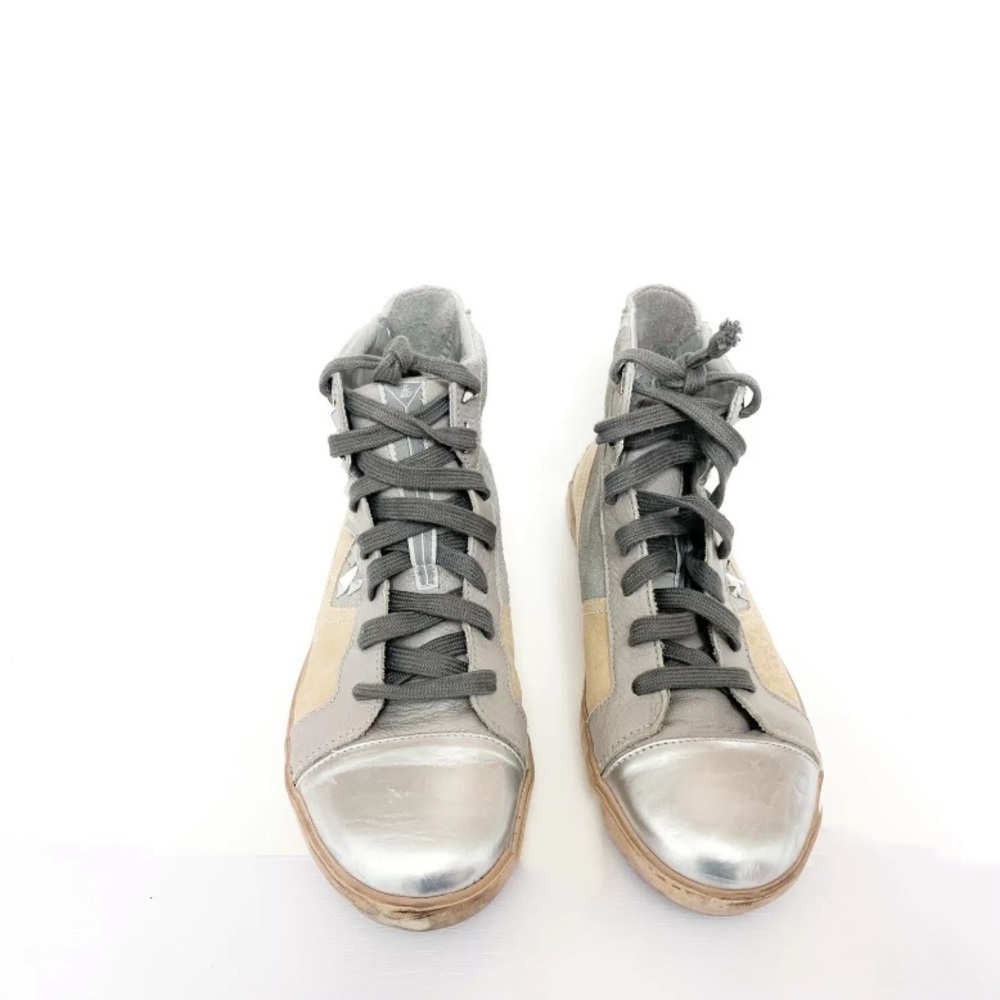 Sam Edelman Silver sneakers size 8.5 - Picture 7 of 8